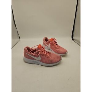 Nike Womens Tanjun 812655-600 Pink Running Shoes Sneakers Size 9.5